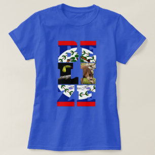 Belize Flag, Tapir & Toucan Bird T - Shirt