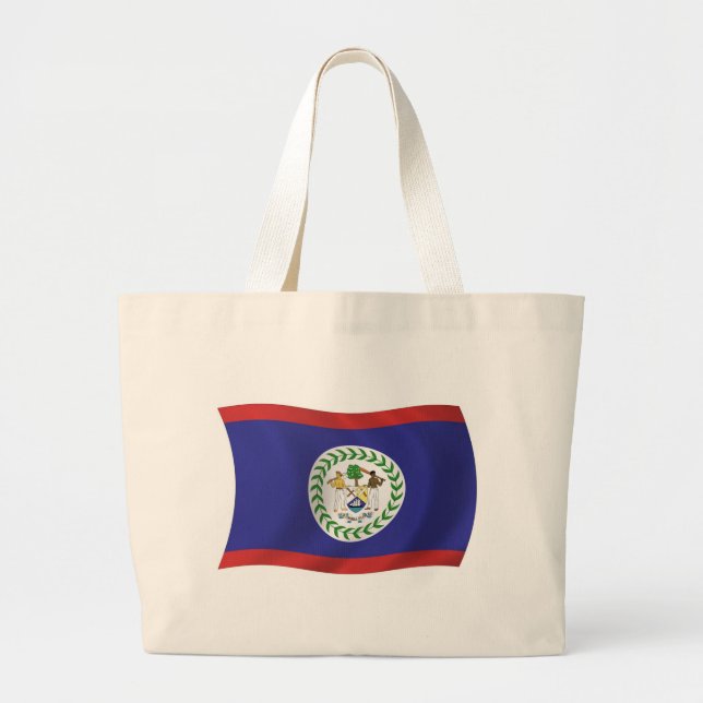 Belize Flag Totbeutel Jumbo Stoffbeutel (Vorne)