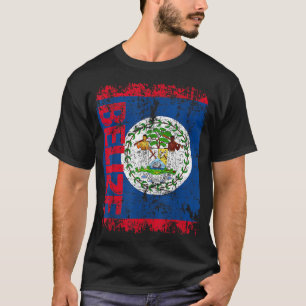 BELIZE Flag Vintag BEKÄMPFUNG T-Shirt