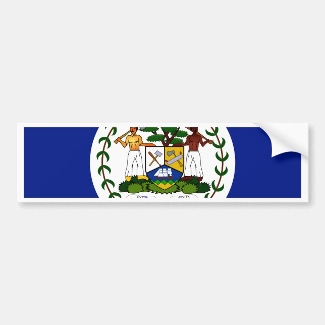 Belize-Flagge Autoaufkleber (Vorne)