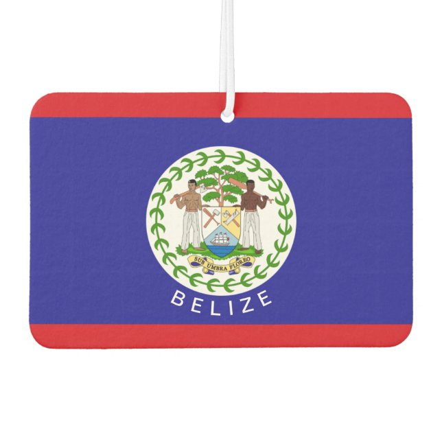 Belize-Flagge Autolufterfrischer (Vorderseite)