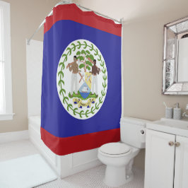 Belize-Flagge Duschvorhang