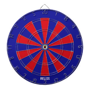 Belize-Flagge Farbige Heimatliebe Dartscheibe