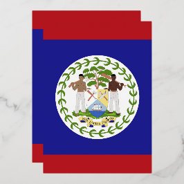 Belize-Flagge Folieneinladung