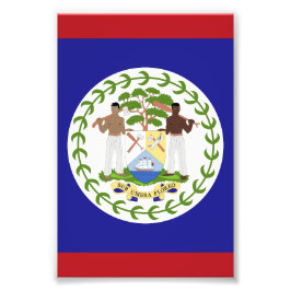 Belize-Flagge Fotodruck