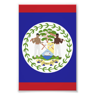 Belize-Flagge Fotodruck