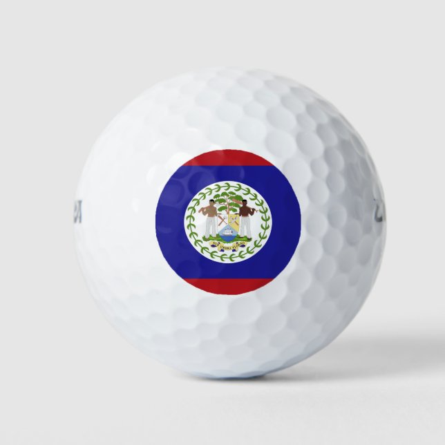Belize-Flagge Golfball (Vorderseite)