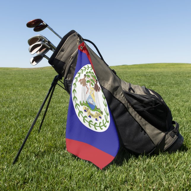 Belize-Flagge Golfhandtuch (Gras)