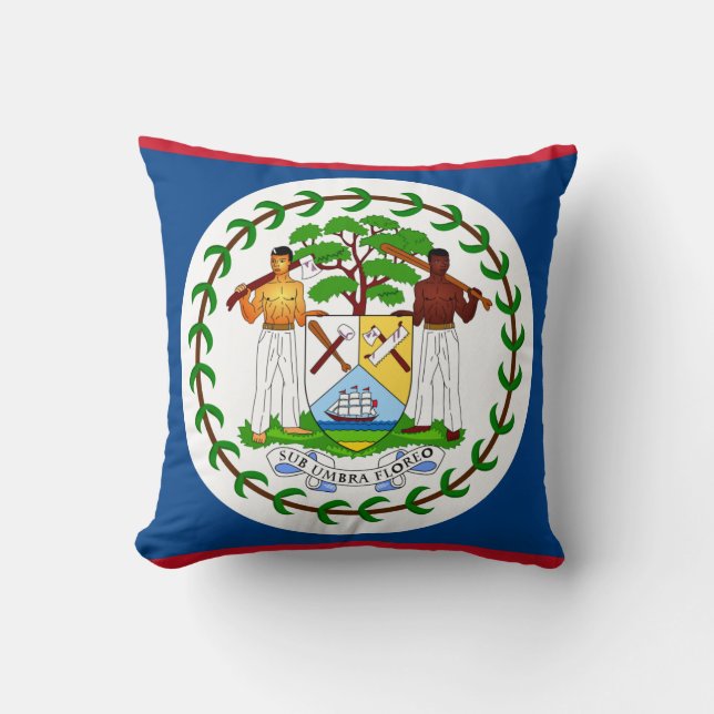 Belize-Flagge Kissen (Vorderseite)