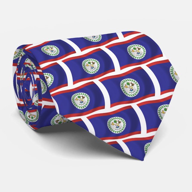 Belize-Flagge Krawatte (Gerollt)