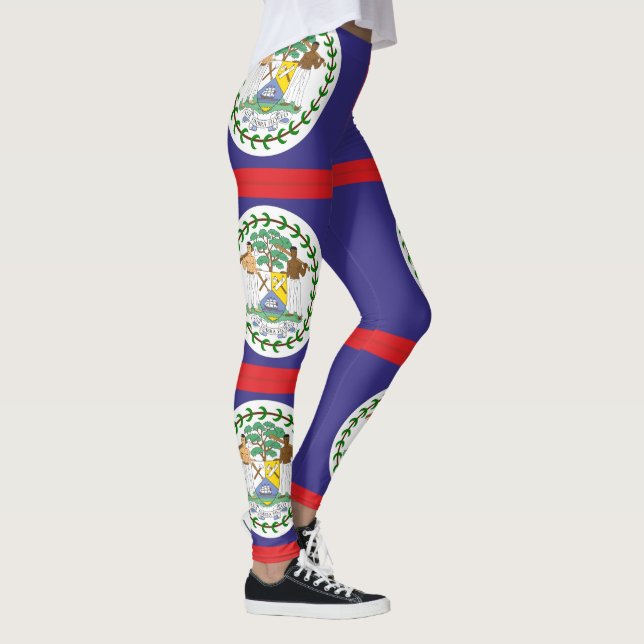 Belize-Flagge Leggings (Rechts)
