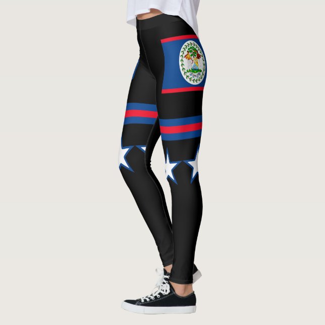 Belize-Flagge Leggings (Links)