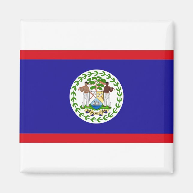 Belize-Flagge Magnet (Vorne)