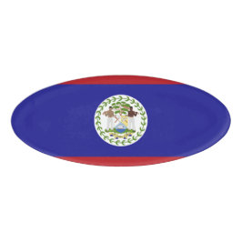 Belize-Flagge Namenschild