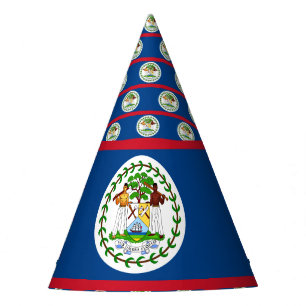 Belize-Flagge Partyhütchen
