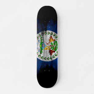 Belize-Flagge Pinselstrich, nationale Flagge Skateboard