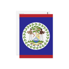 Belize-Flagge Postkarte