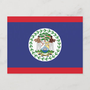 Belize-Flagge Postkarte