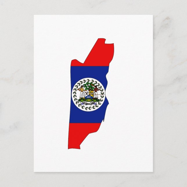 Belize-Flagge Postkarte (Vorderseite)