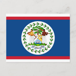 Belize-Flagge Postkarte
