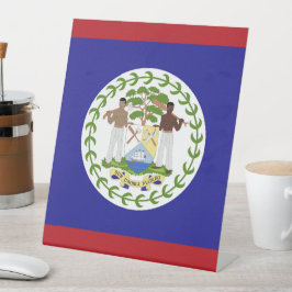 Belize-Flagge Sockelschild