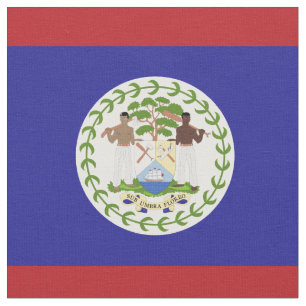 Belize-Flagge Stoff
