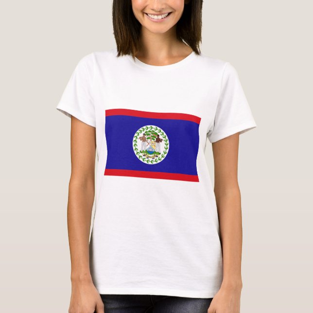 Belize-Flagge T-Shirt (Vorderseite)