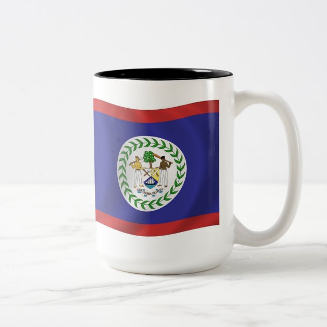 Belize-Flagge Tasse (Rechts)