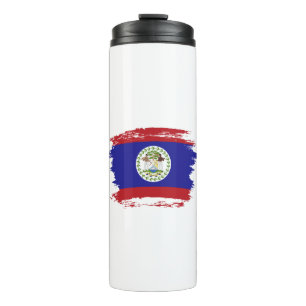 Belize-Flagge Thermosbecher