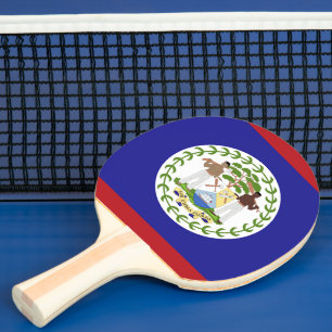 Belize-Flagge Tischtennis Schläger
