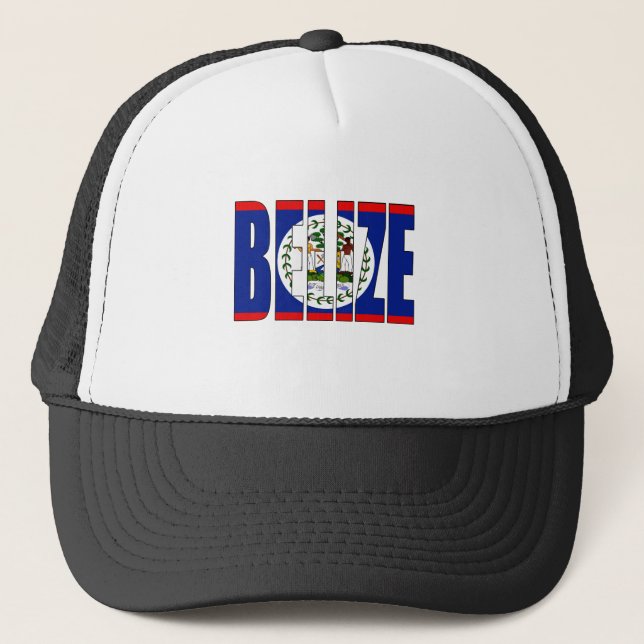 Belize-Flagge Truckerkappe (Vorderseite)