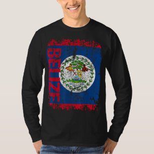 BELIZE-Flagge Vintage abgenutzt BELIZE T-Shirt
