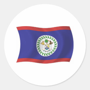 Belize-Flaggen-Aufkleber Runder Aufkleber