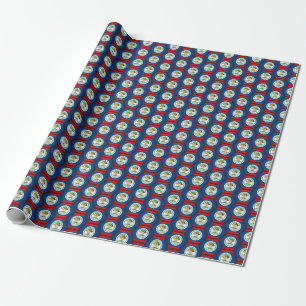 Belize-Flaggen-Honigwaben-Geschenkpapier Geschenkpapier