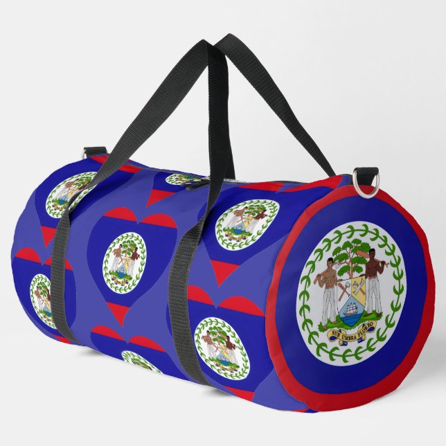 Belize-Flaggen-Stadion  Duffle Bag (Linke Ecke)