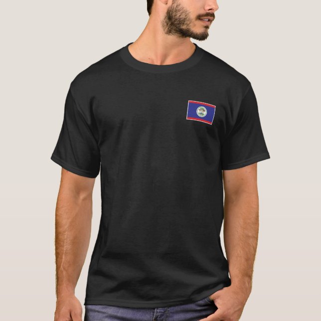 Belize-Flaggen-T-Shirt T-Shirt (Vorderseite)