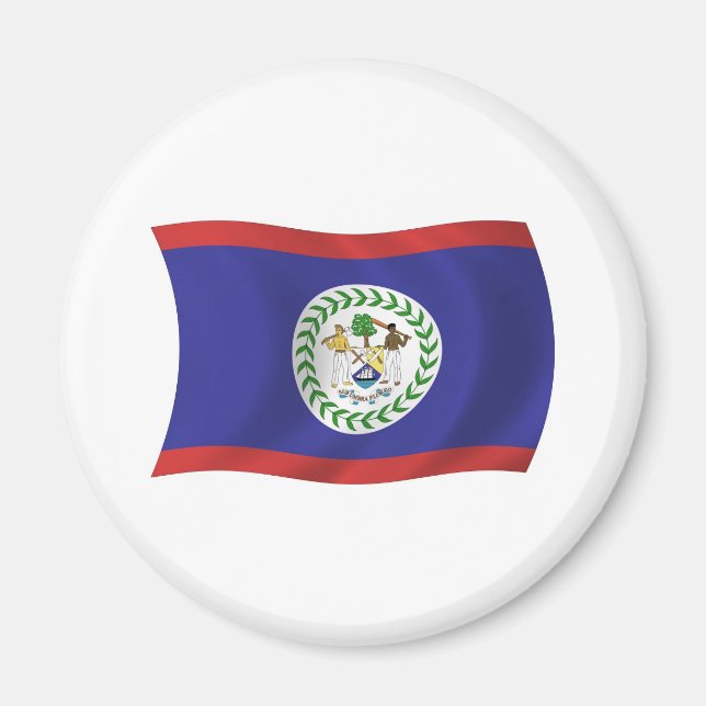 Belize-Flaggenmagnet Magnet (Vorne)