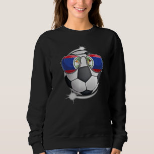 Belize Football Fan Sunglass Fußball Belizer Sweatshirt