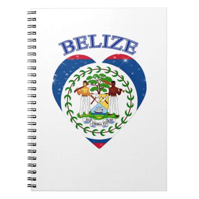 Belize Heart Notizblock (Vorderseite)