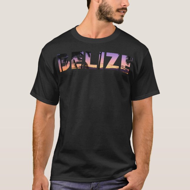 Belize Honeymoon Urlaub Geschenke T-Shirt (Vorderseite)