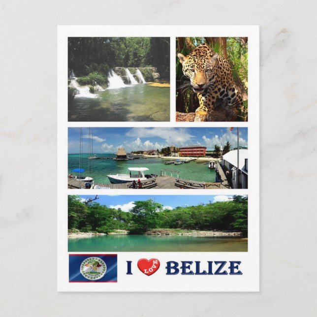 Belize - I Liebe - Postkarte (Vorderseite)