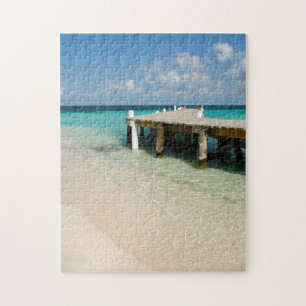 Belize, Karibik, Goff Caye. Eine kleine Insel Puzzle