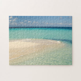 Belize, Karibisches Meer. Goff Caye, eine kleine I Puzzle
