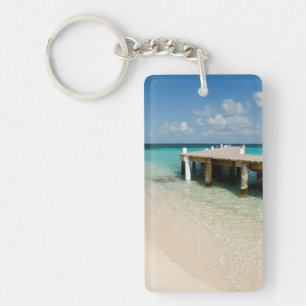 Belize, Karibisches Meer, Goff Caye. Eine kleine I Schlüsselanhänger