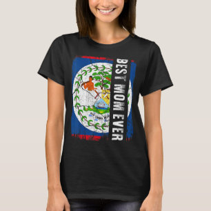 Belize Mama Belize Flag Muttertag T-Shirt