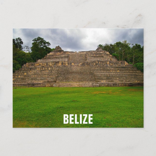 Belize Mayan Ruins Caracol Travel Foto Postkarte (Vorderseite)