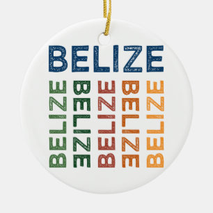 Belize Niedlich farbenfroh Keramik Ornament