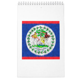 Belize Ölgemälde Zeichnend Kalender