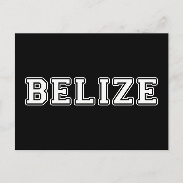 Belize Postkarte (Vorderseite)