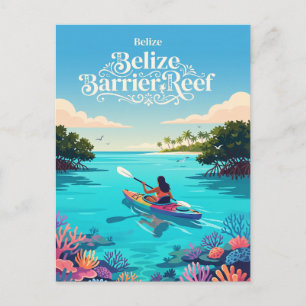 Belize-Riff Postkarte